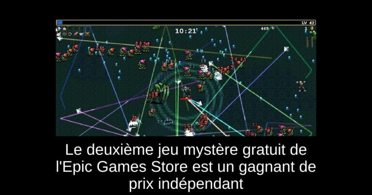 Le deuxième jeu mystère gratuit de l'Epic Games Store est un gagnant de prix indépendant