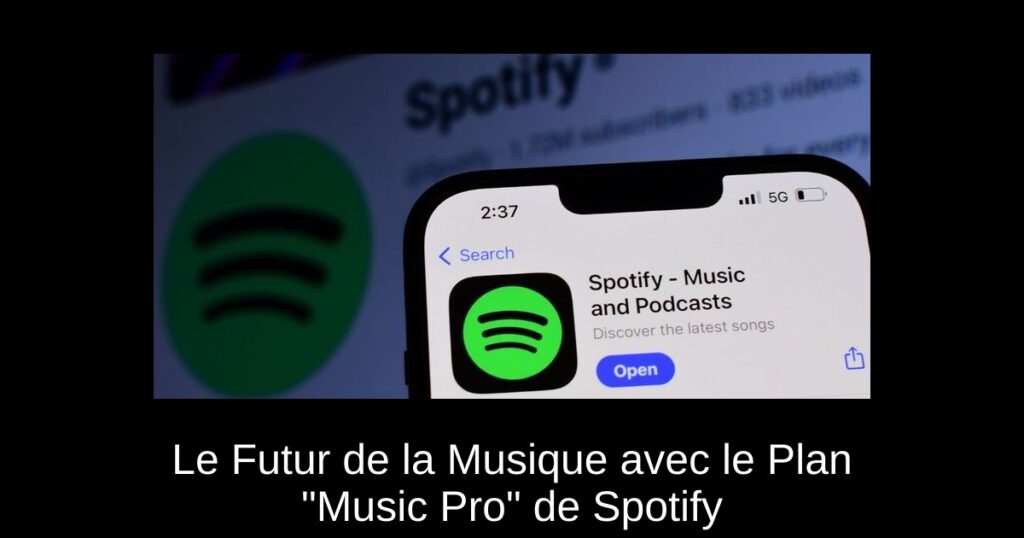 Le Futur de la Musique avec le Plan « Music Pro » de Spotify