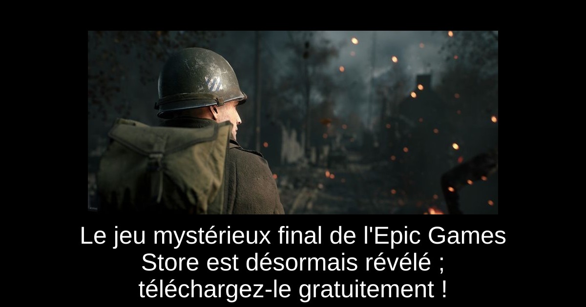 Le jeu mystérieux final de l&rsquo;Epic Games Store est désormais révélé ; téléchargez-le gratuitement !