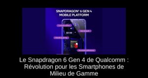 Le Snapdragon 6 Gen 4 de Qualcomm : Révolution pour les Smartphones de Milieu de Gamme