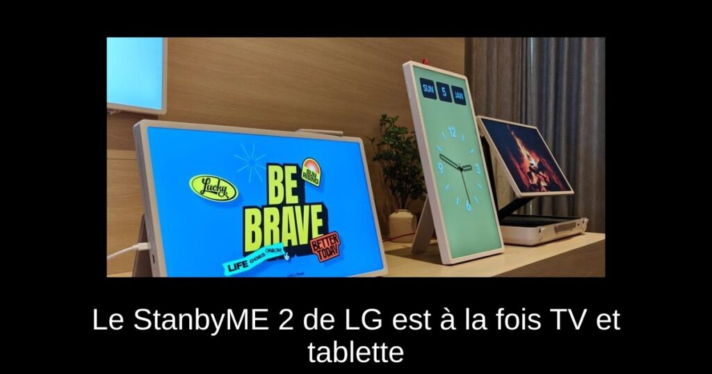 Le StanbyME 2 de LG est à la fois TV et tablette