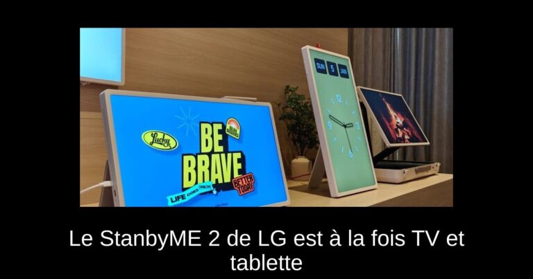 Le StanbyME 2 de LG est à la fois TV et tablette