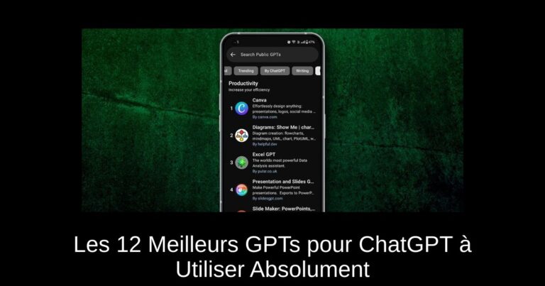 Les 12 Meilleurs GPTs pour ChatGPT à Utiliser Absolument