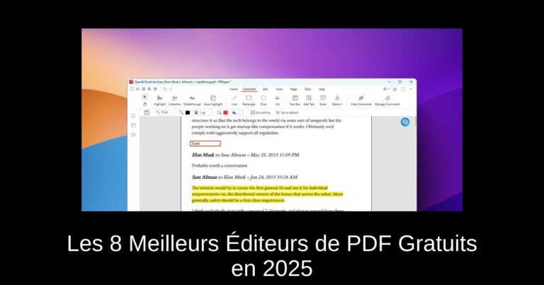 Les 8 Meilleurs Éditeurs de PDF Gratuits en 2025