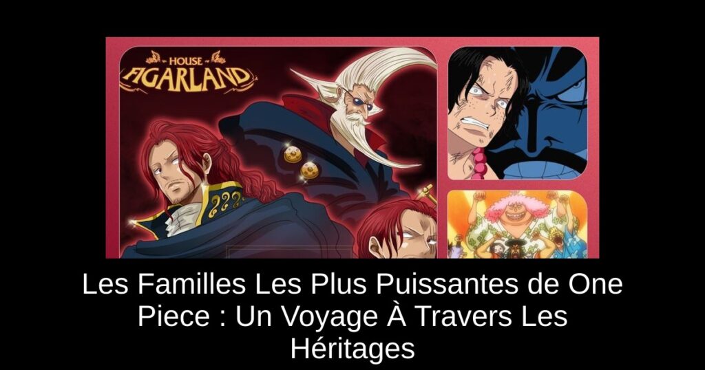 Les Familles Les Plus Puissantes de One Piece : Un Voyage À Travers Les Héritages