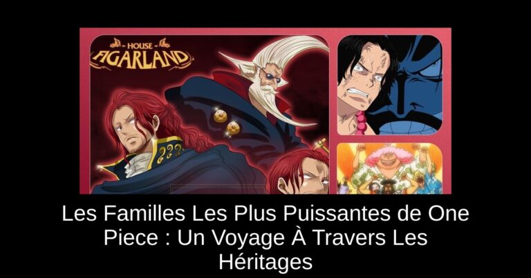Les Familles Les Plus Puissantes de One Piece : Un Voyage À Travers Les Héritages