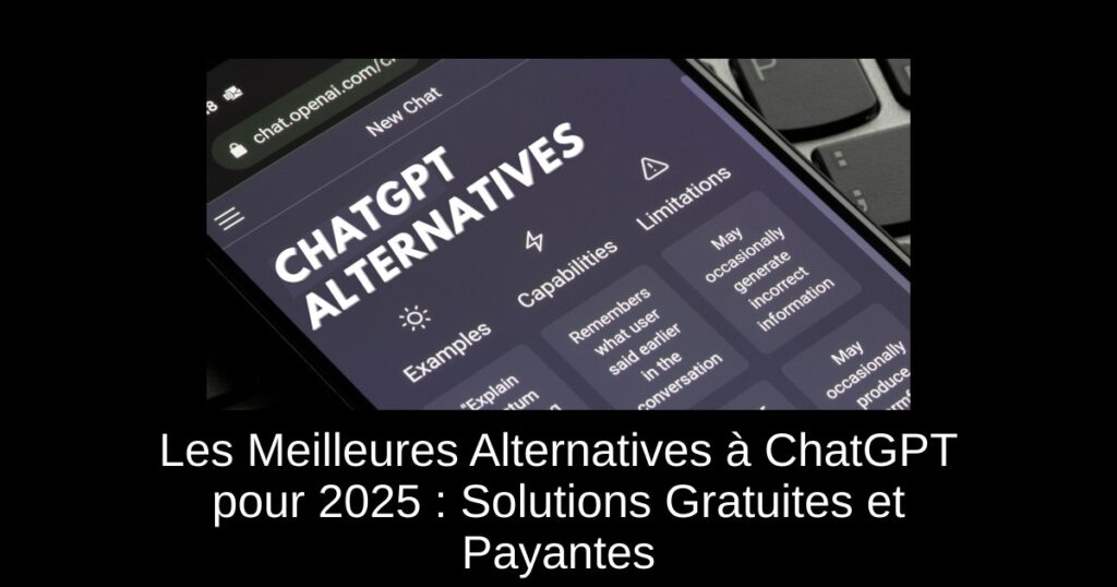 Les Meilleures Alternatives à ChatGPT pour 2025 : Solutions Gratuites et Payantes