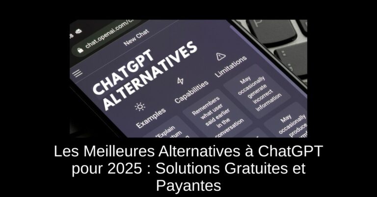 Les Meilleures Alternatives à ChatGPT pour 2025 : Solutions Gratuites et Payantes