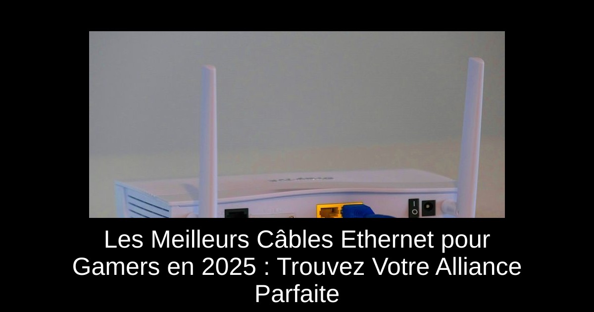 Les Meilleurs Câbles Ethernet pour Gamers en 2025 : Trouvez Votre Alliance Parfaite