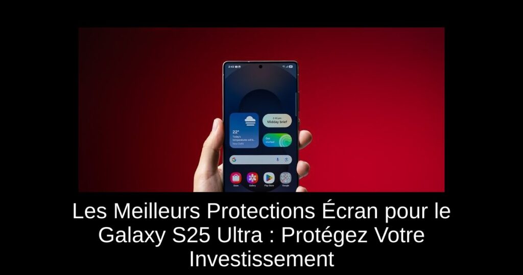 Les Meilleurs Protections Écran pour le Galaxy S25 Ultra : Protégez Votre Investissement