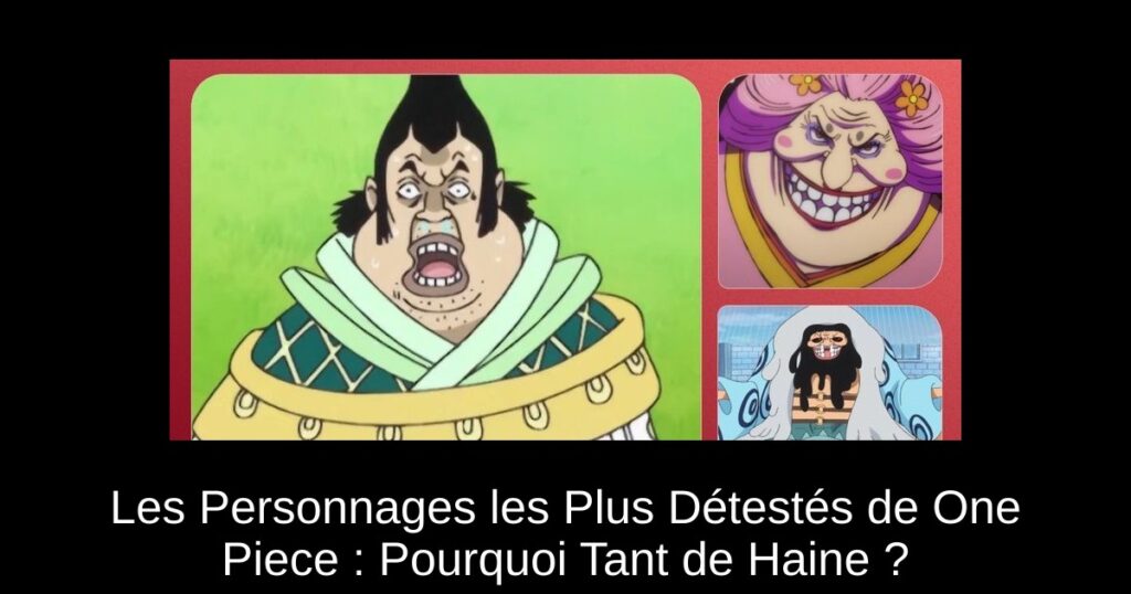 Les Personnages les Plus Détestés de One Piece : Pourquoi Tant de Haine ?