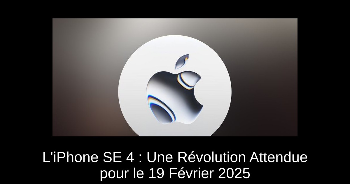 L&rsquo;iPhone SE 4 : Une Révolution Attendue pour le 19 Février 2025