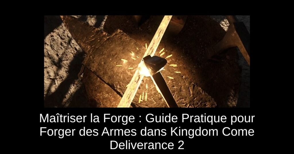Maîtriser la Forge : Guide Pratique pour Forger des Armes dans Kingdom Come Deliverance 2