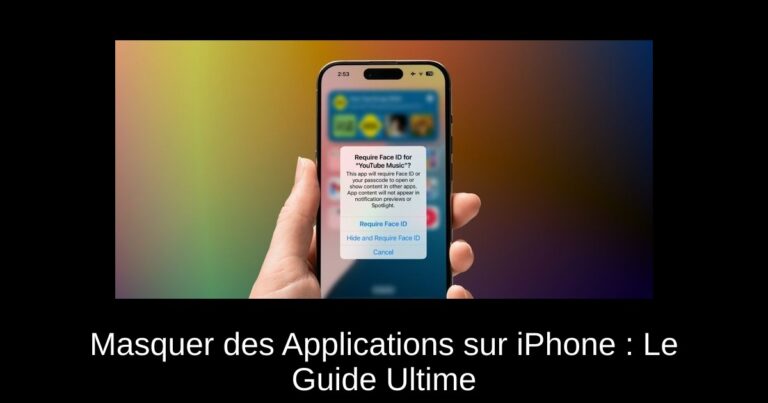 Masquer des Applications sur iPhone : Le Guide Ultime