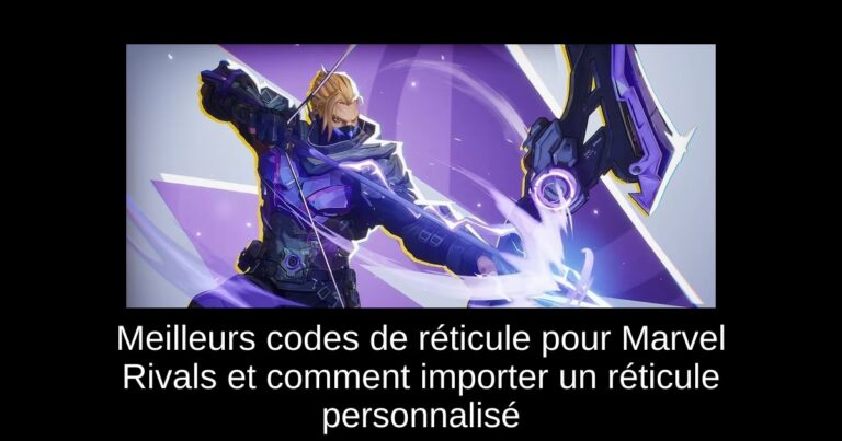Meilleurs codes de réticule pour Marvel Rivals et comment importer un réticule personnalisé