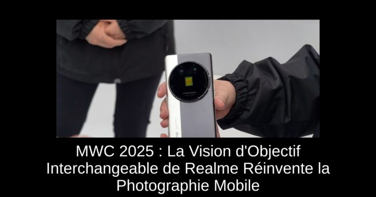 MWC 2025 : La Vision d'Objectif Interchangeable de Realme Réinvente la Photographie Mobile