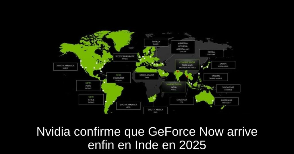 Nvidia confirme que GeForce Now arrive enfin en Inde en 2025
