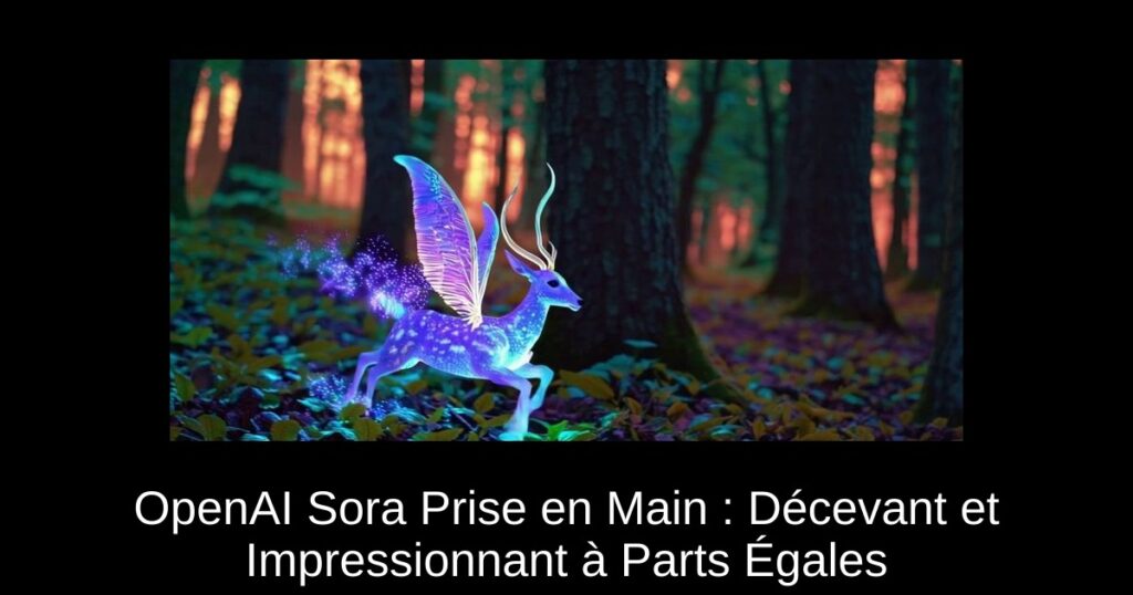 OpenAI Sora Prise en Main : Décevant et Impressionnant à Parts Égales