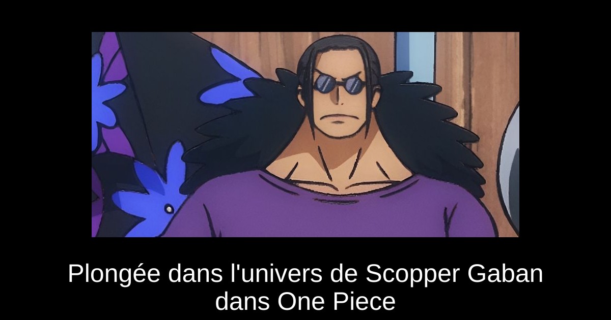 Plongée dans l&rsquo;univers de Scopper Gaban dans One Piece