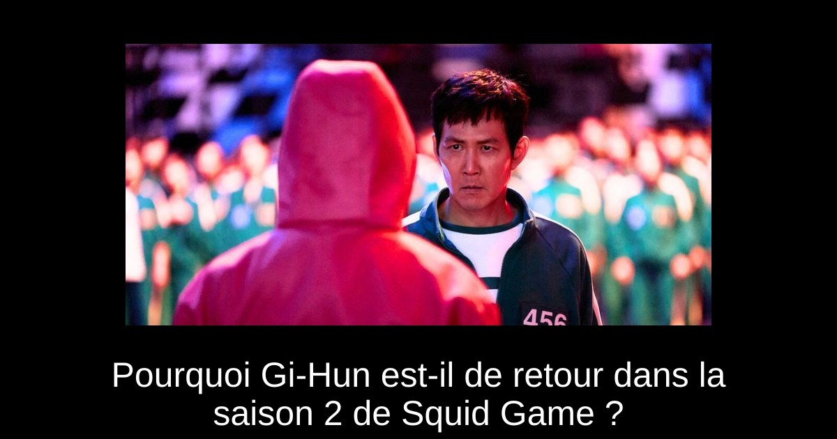 Pourquoi Gi-Hun est-il de retour dans la saison 2 de Squid Game ?