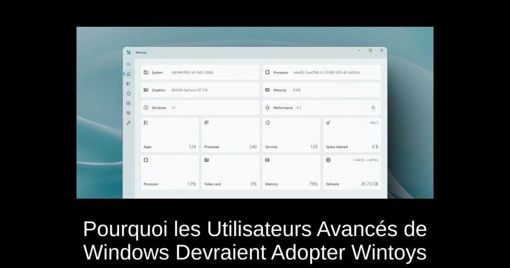 Pourquoi les Utilisateurs Avancés de Windows Devraient Adopter Wintoys