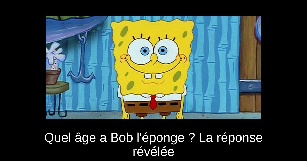 Quel âge a Bob l&rsquo;éponge ? La réponse révélée