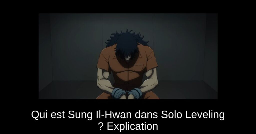 Qui est Sung Il-Hwan dans Solo Leveling ? Explication