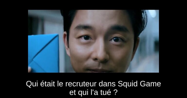 Qui était le recruteur dans Squid Game et qui l'a tué ?