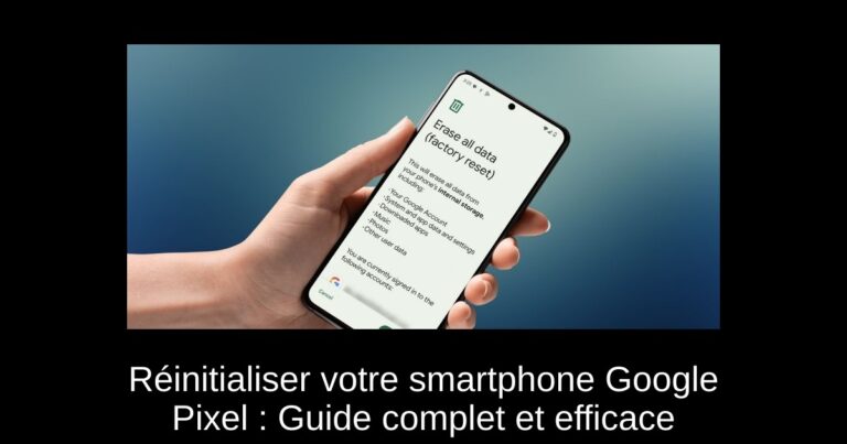 Réinitialiser votre smartphone Google Pixel : Guide complet et efficace