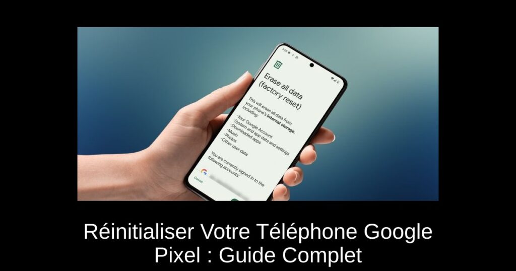 Réinitialiser Votre Téléphone Google Pixel : Guide Complet