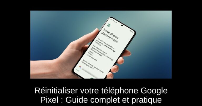 Réinitialiser votre téléphone Google Pixel : Guide complet et pratique