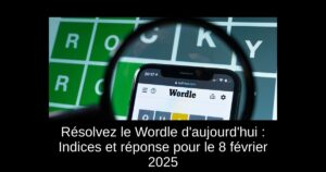 Résolvez le Wordle d’aujourd’hui : Indices et réponse pour le 8 février 2025