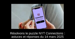 Résolvons le puzzle NYT Connections : astuces et réponses du 14 mars 2025