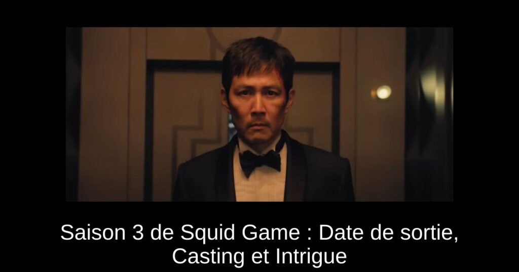 Saison 3 de Squid Game : Date de sortie, Casting et Intrigue