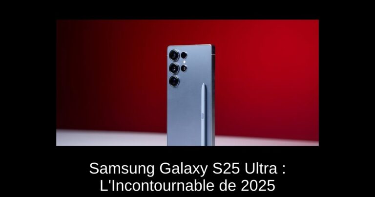 Samsung Galaxy S25 Ultra : L'Incontournable de 2025