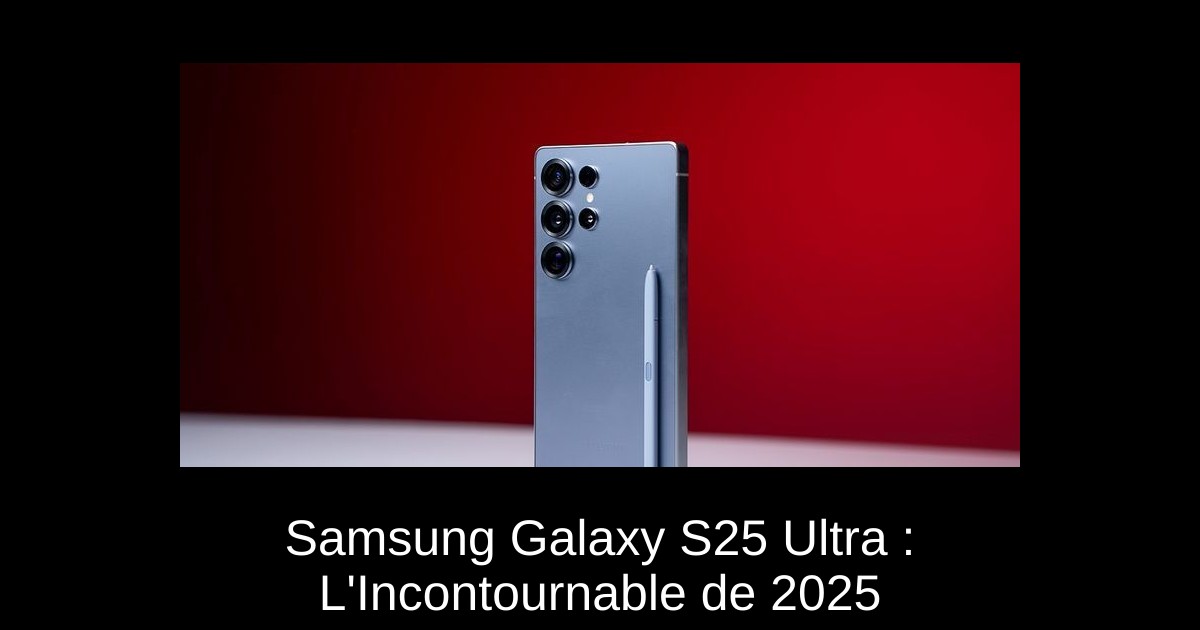 Samsung Galaxy S25 Ultra : L&rsquo;Incontournable de 2025
