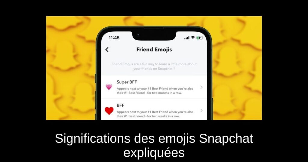 Significations des emojis Snapchat expliquées
