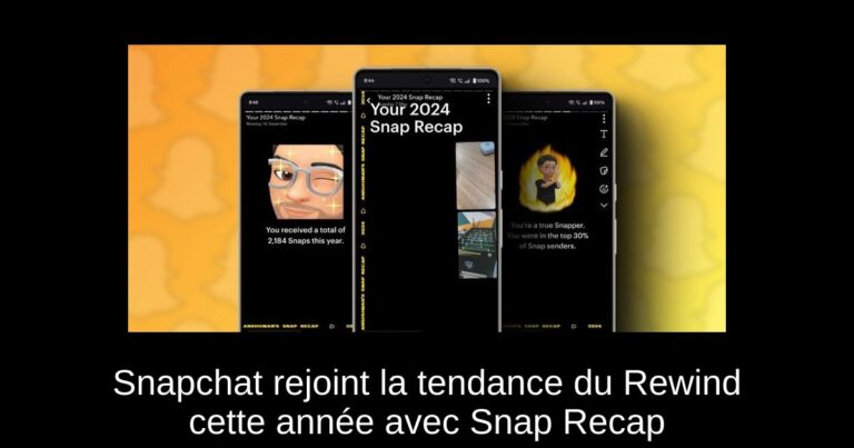 Snapchat rejoint la tendance du Rewind cette année avec Snap Recap