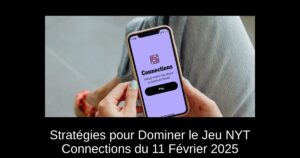 Stratégies pour Dominer le Jeu NYT Connections du 11 Février 2025