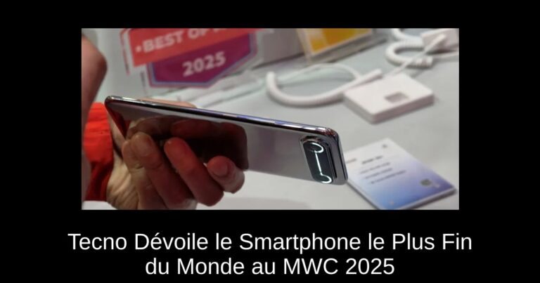 Tecno Dévoile le Smartphone le Plus Fin du Monde au MWC 2025