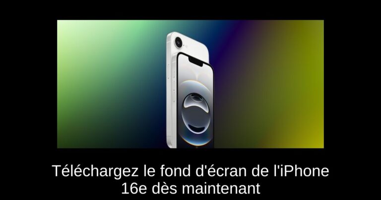 Téléchargez le fond d'écran de l'iPhone 16e dès maintenant