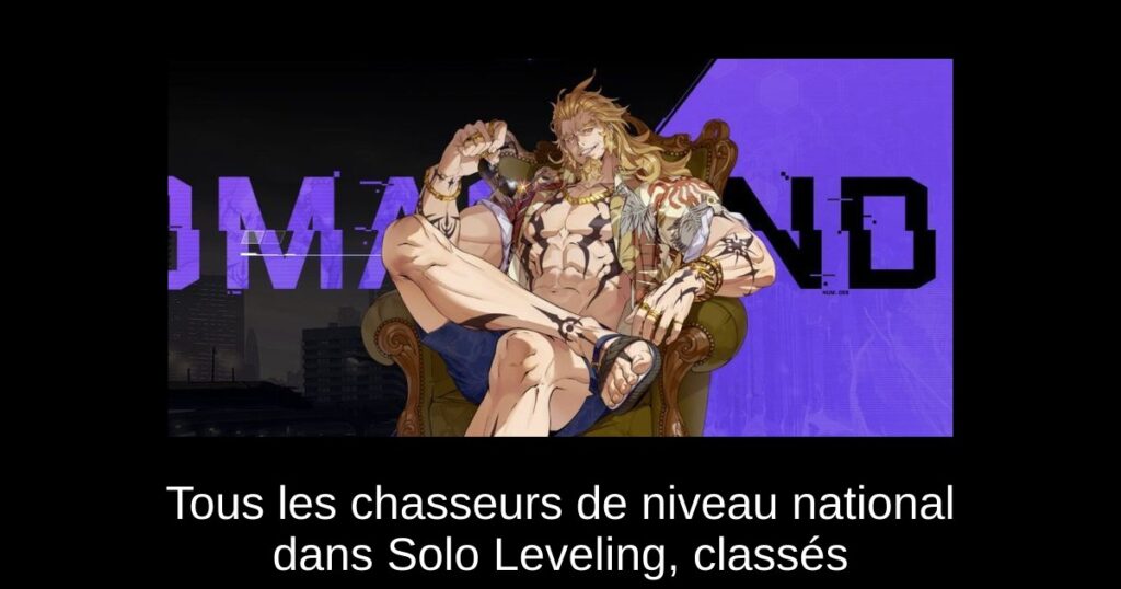 Tous les chasseurs de niveau national dans Solo Leveling, classés