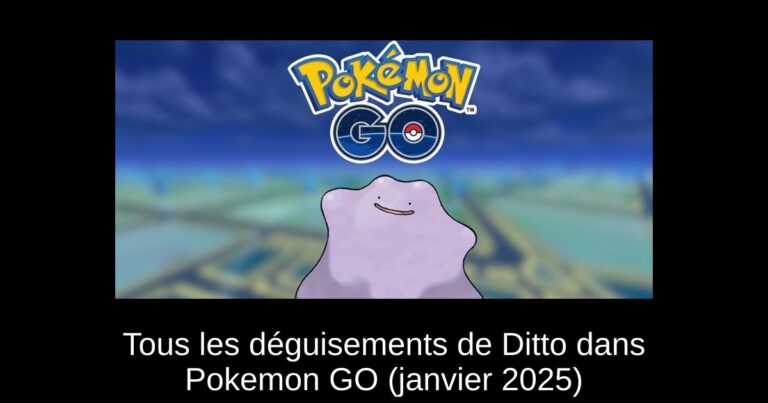 Tous les déguisements de Ditto dans Pokemon GO (janvier 2025)