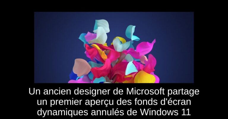 Un ancien designer de Microsoft partage un premier aperçu des fonds d'écran dynamiques annulés de Windows 11