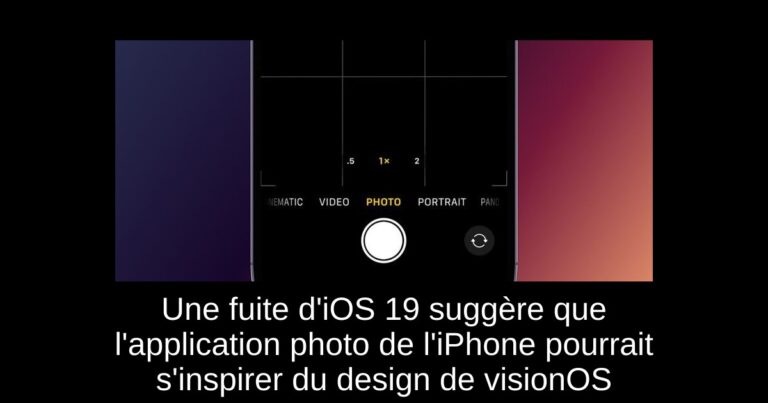 Une fuite d'iOS 19 suggère que l'application photo de l'iPhone pourrait s'inspirer du design de visionOS