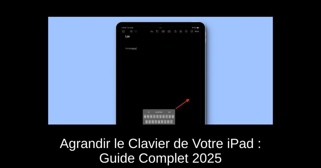 Agrandir le Clavier de Votre iPad : Guide Complet 2025