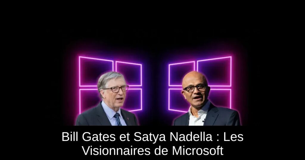 Bill Gates et Satya Nadella : Les Visionnaires de Microsoft