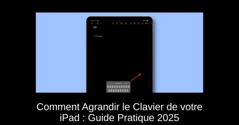 Comment Agrandir le Clavier de votre iPad : Guide Pratique 2025