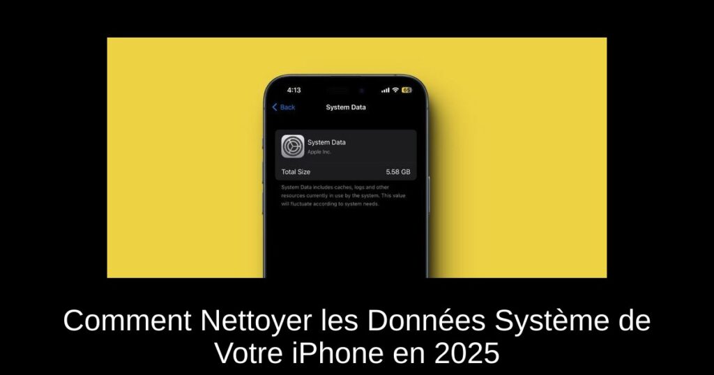 Comment Nettoyer les Données Système de Votre iPhone en 2025