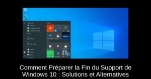 Comment Préparer la Fin du Support de Windows 10 : Solutions et Alternatives